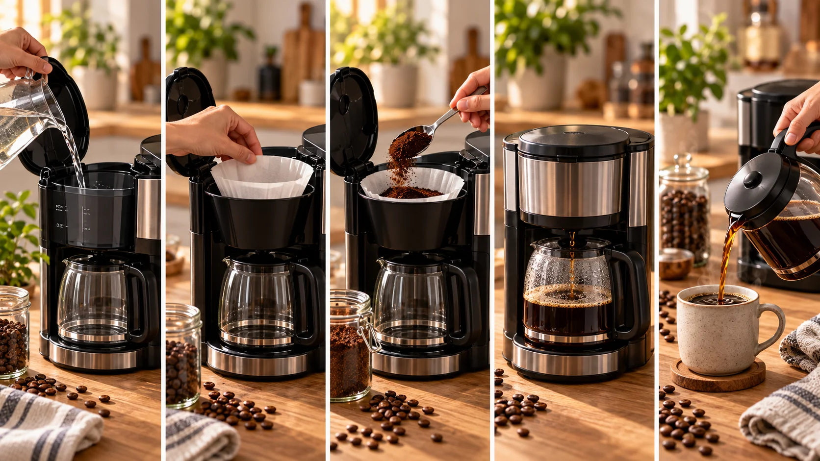 Cómo usar una cafetera de goteo