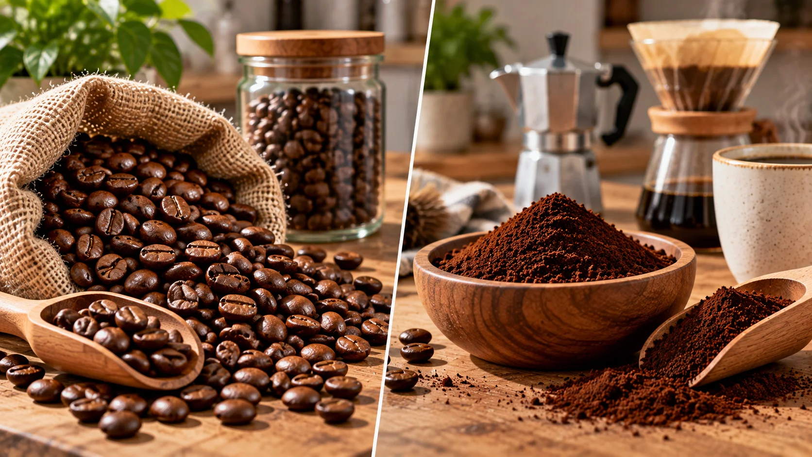 Café en grano o molido: cuál conviene