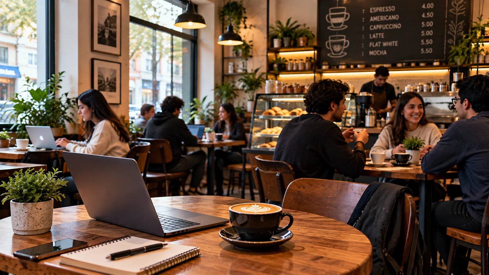 Cafeterías: lugares para conversar, trabajar y reunirse