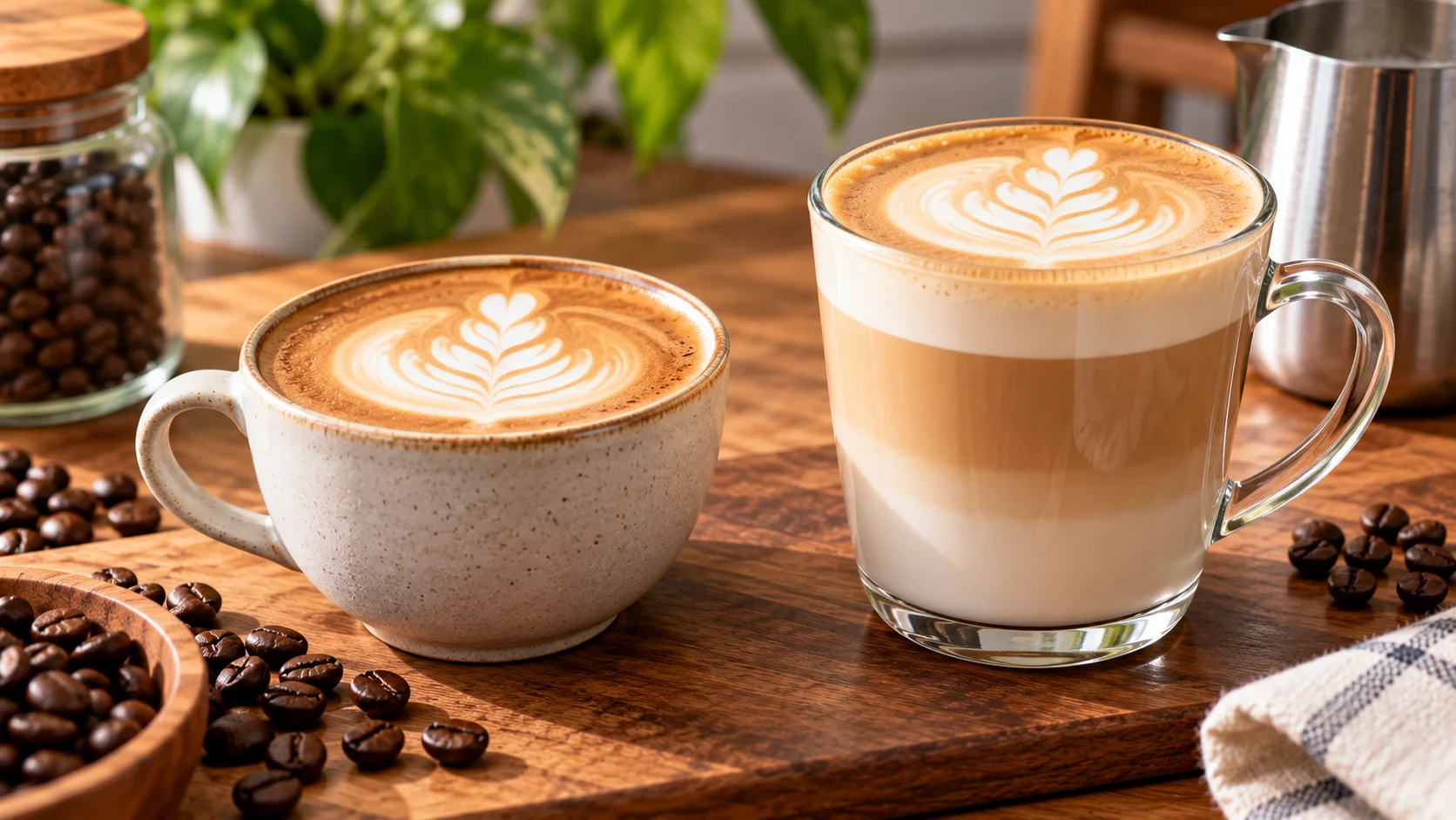 Flat white vs latte