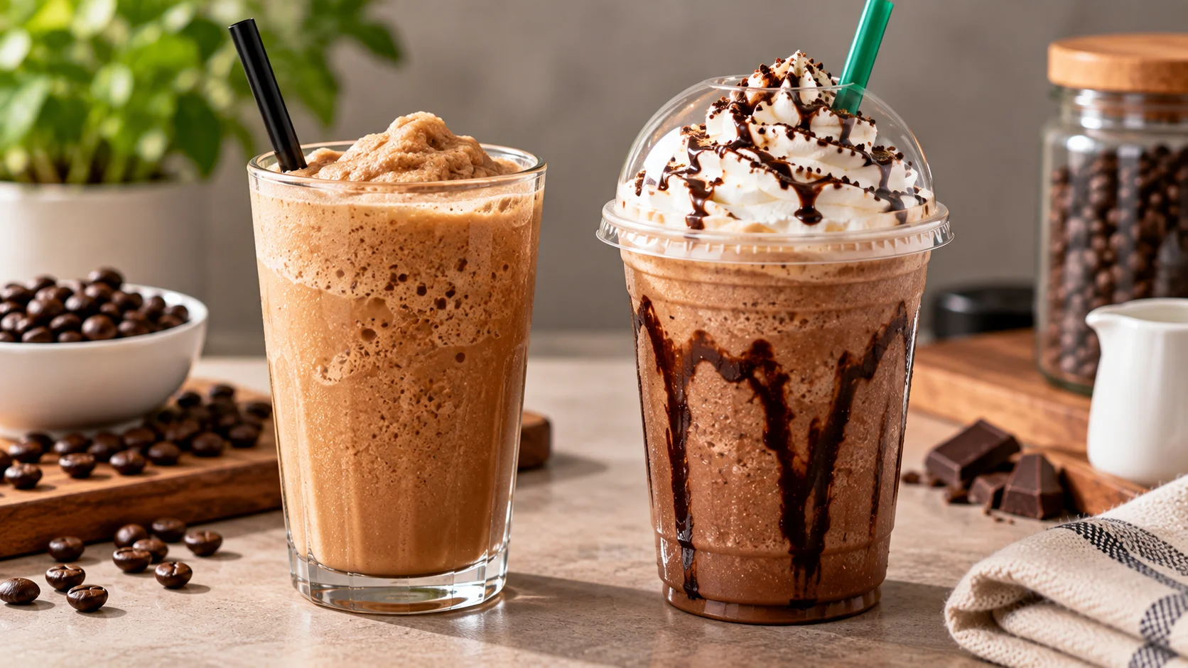 Frappé vs frappuccino