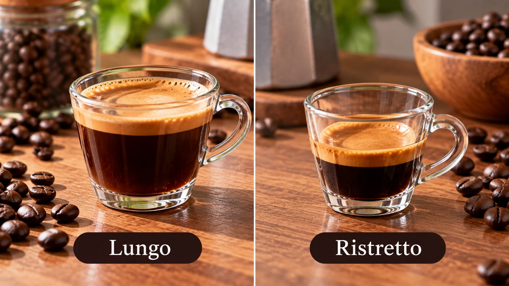 Lungo vs ristretto